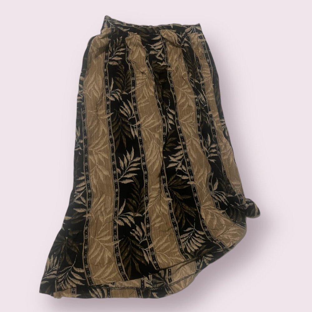 Vintage Plant Hipster Hippie Artsy Boho Bohemian Vaca Tropical Knotted Hip Skirt